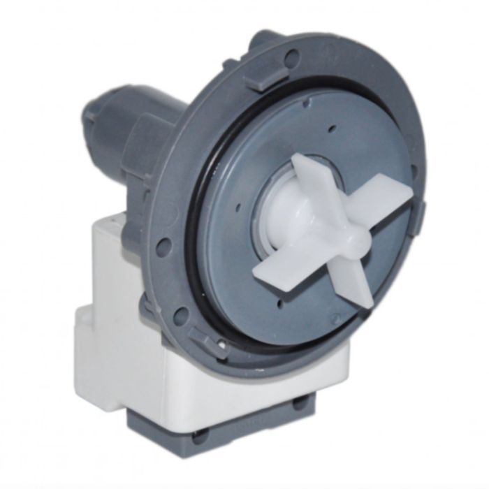 Насос сливной (помпа) для стиральной машины , крепление под винты, клеммы под фишку, обмотка медь