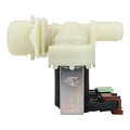 Клапан подачи воды для стиральной машины , количество выходов 2, угол 180˚, клеммы под фишку