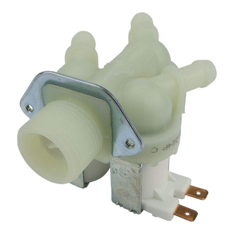 Клапан подачи воды для стиральной машины , количество выходов 3, угол 180˚, клеммы раздельно