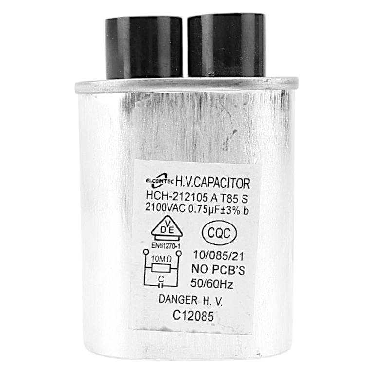 Конденсатор высоковольтный для СВЧ 0,75 мкФ, 2100 В