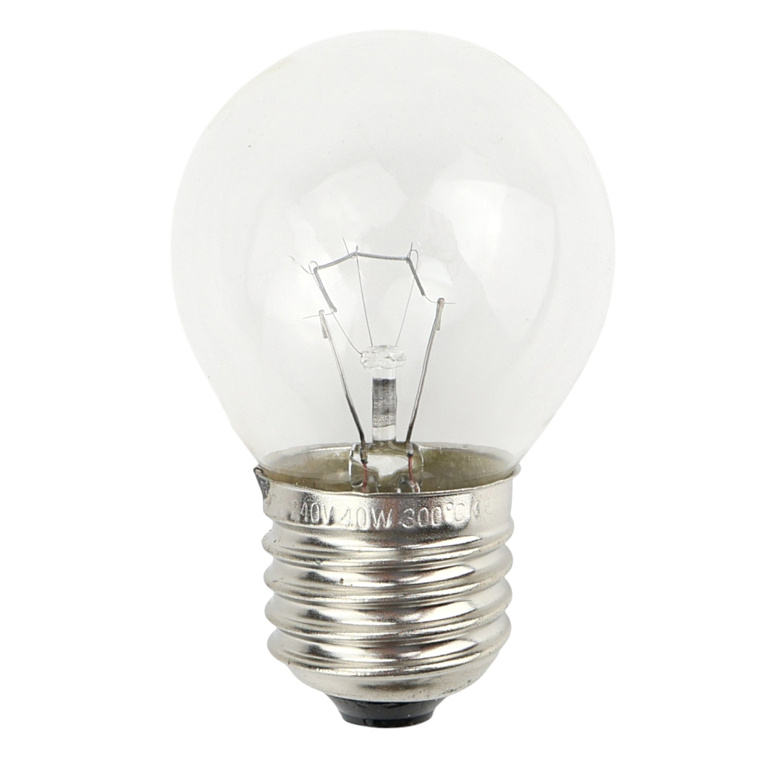 Лампочка для духовки, цоколь E27, мощность 40 Вт